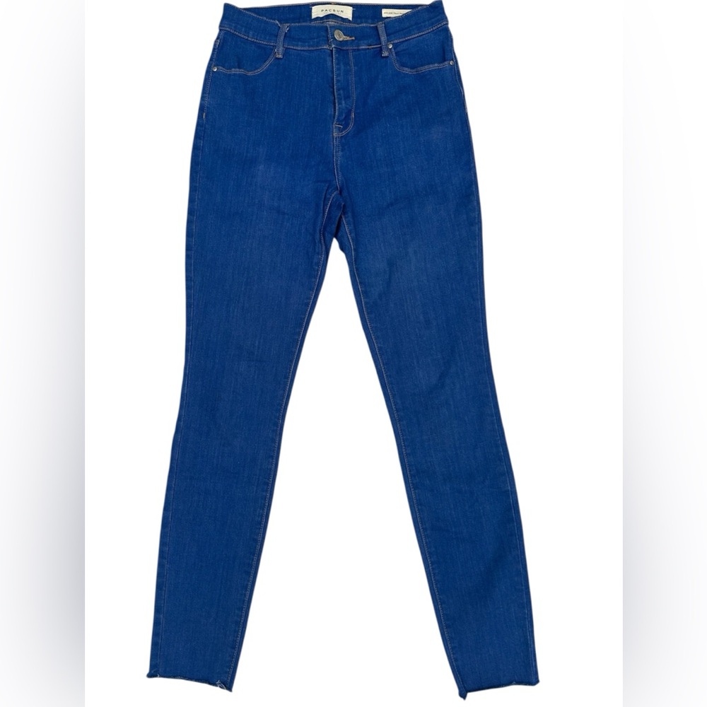 PACSUN Women’s High-Rise Ankle Denim Blue Jegging Size: 27 L